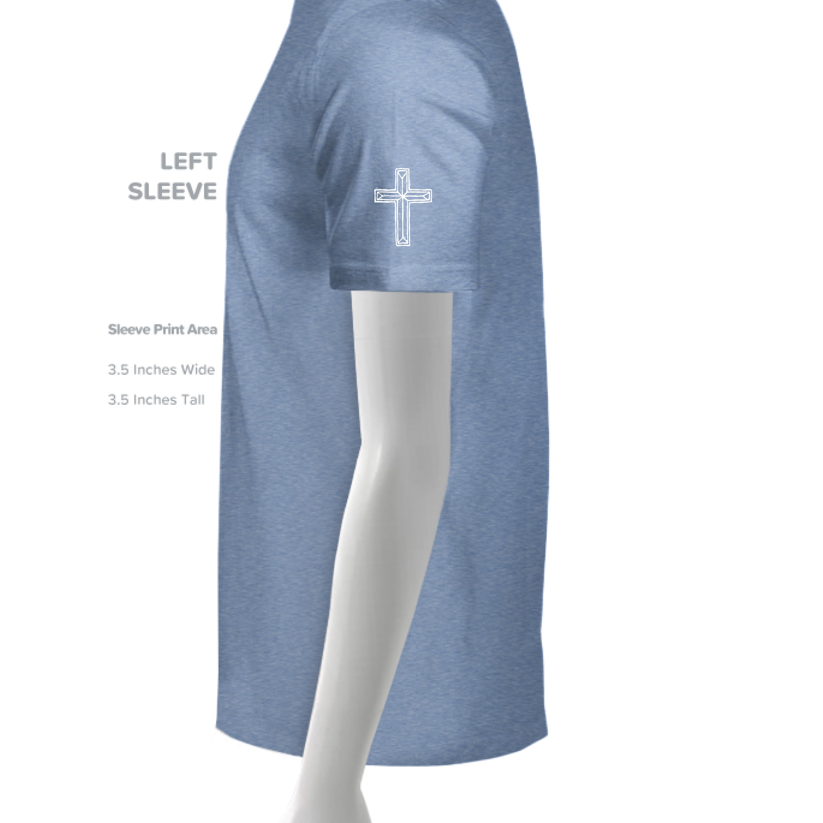 Solid Blue Triblend - SLEEVE_LEFT